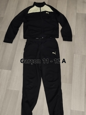 ensemble de survetement Puma noir fluo garçon 11 à 12 ans