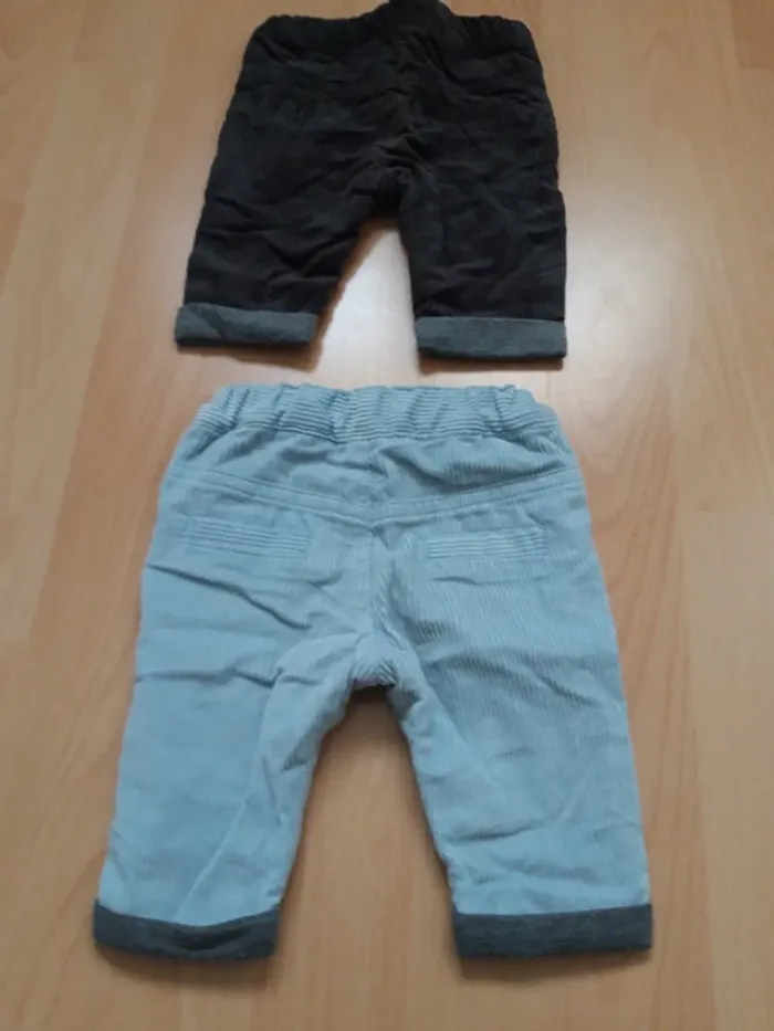 Lot de 2 pantalons velours côtelé - photo numéro 8