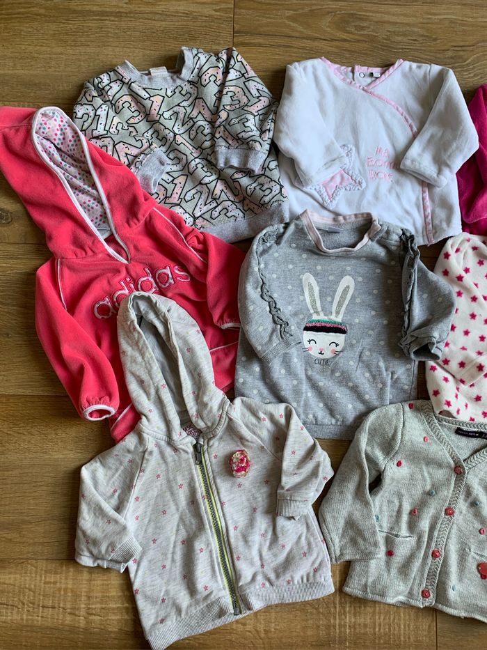 Lot de 8 sweat et gilet fille - photo numéro 3