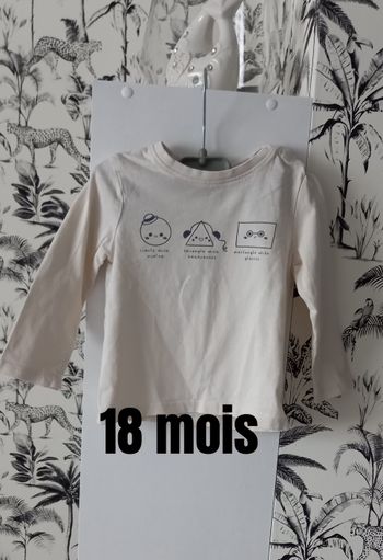 T-shirt crème Orchestra 18 mois