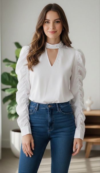 Blouse chemise blanche taille 34