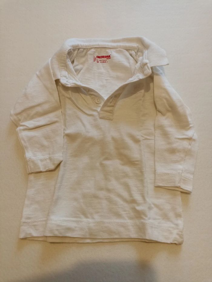 Polo blanc 3 mois