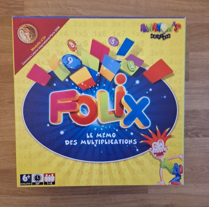 Jeu Folix le mémo des multiplications