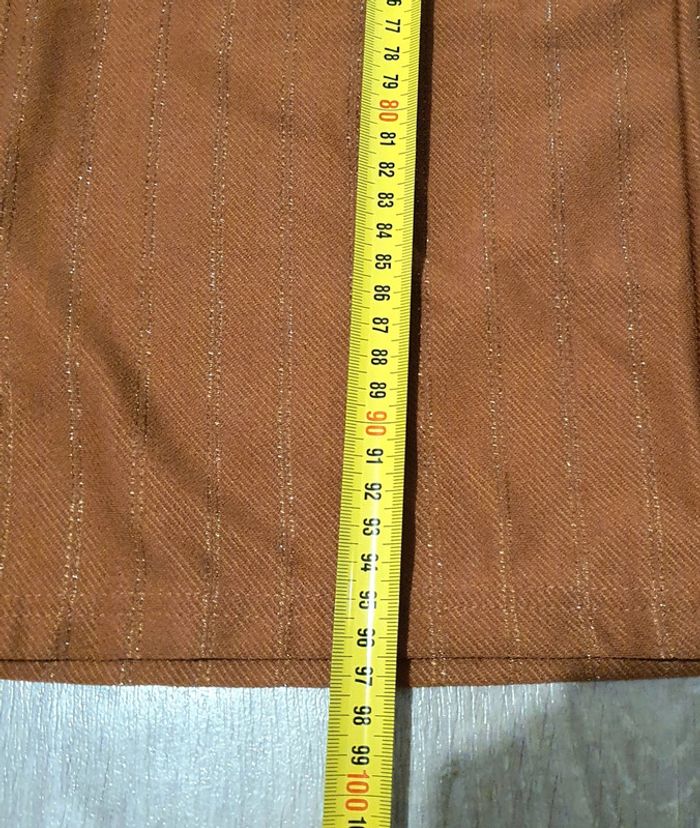 Pontalon marron taille s/m à jambes larges - photo numéro 7
