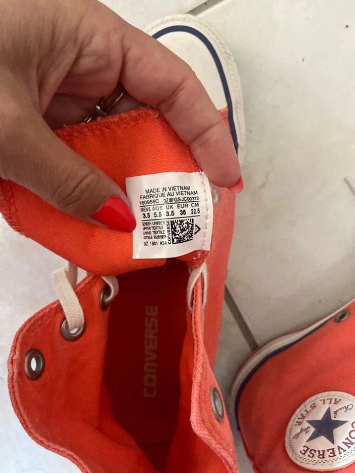 Converse saumon / corail - photo numéro 6