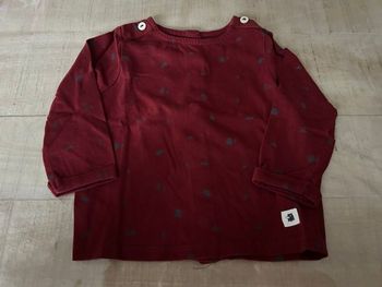 T-shirt bordeaux 