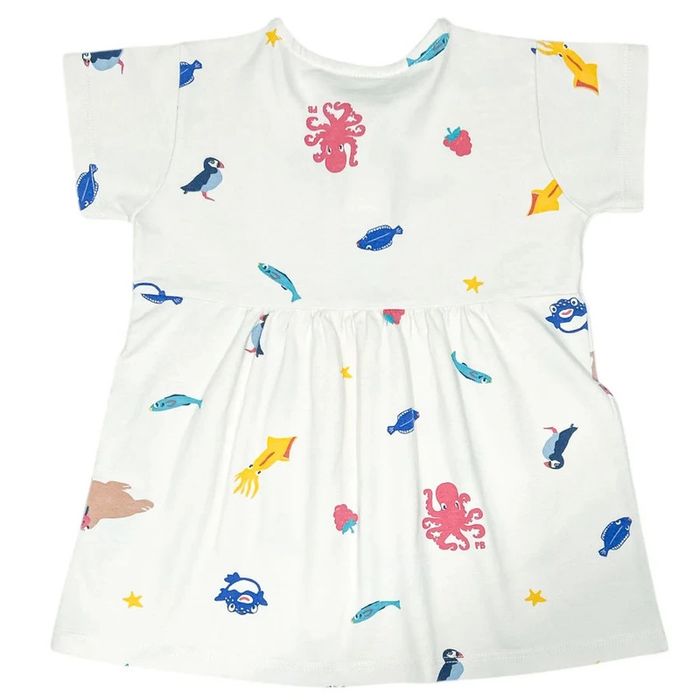 Petit Bateau Robe à manches courtes 6 mois en coton bio - photo numéro 2