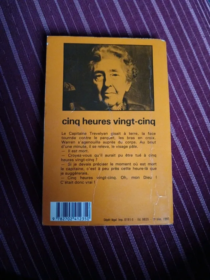Livre Agatha Christie "cinq heures vingt cinq" - photo numéro 2