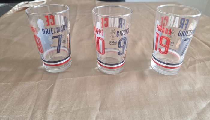Lot de 3 verres - Equipe de France - photo numéro 3