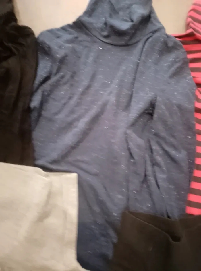 Lot de 6 t-shirts manches longues à col roulé, sous pull - Fille 10 ans - photo numéro 3