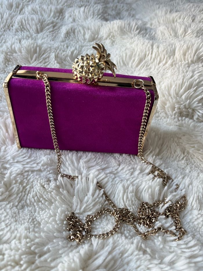 Pochette Fuchsia Ananas - photo numéro 1