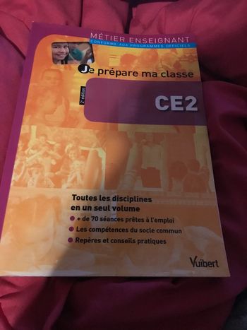 Je prépare ma classe ce2