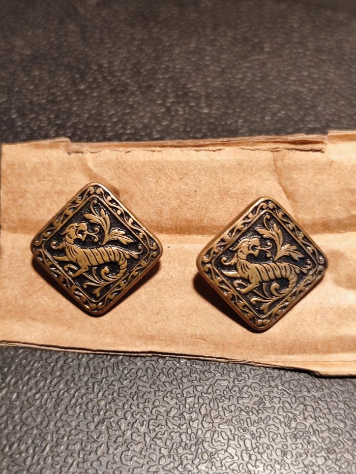 Ancien bouton de manchette pour homme - photo numéro 2