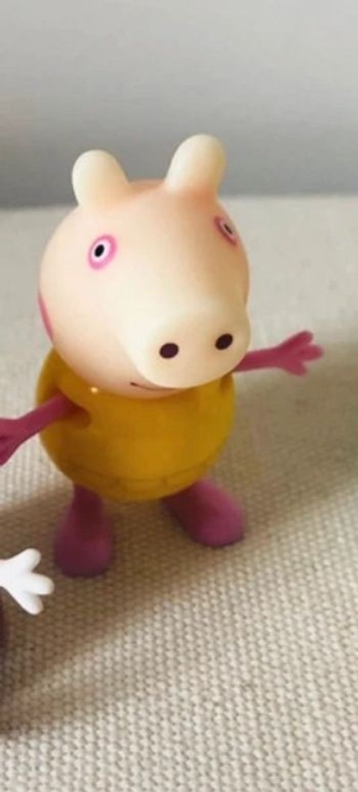 Lot de 2 personnages peppa pig lapin george - photo numéro 3