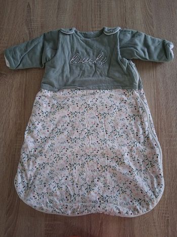 Turbulette verte et blanche à fleurs Verbaudet