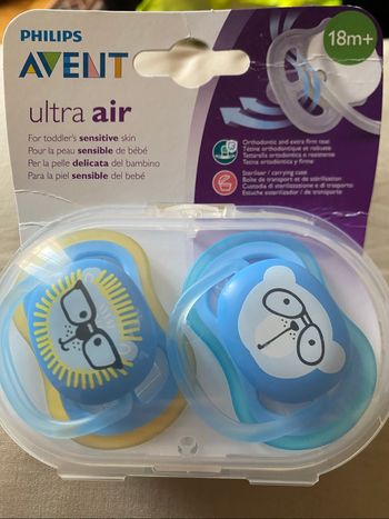 Lot de deux sucettes Ultra Air Philips Avent