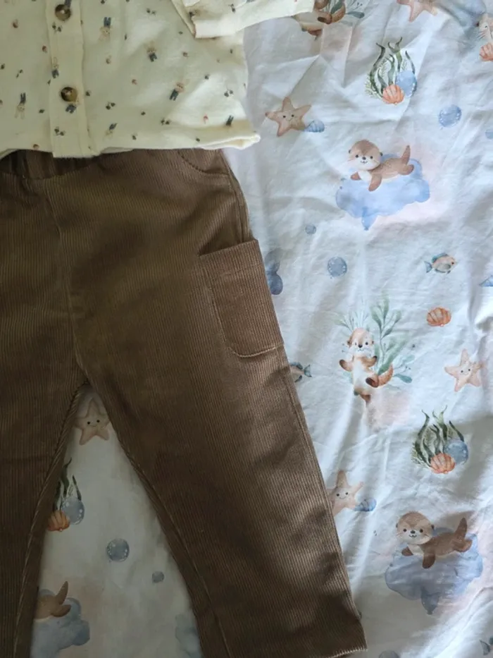 Ensemble bébé garçon – Neuf, taille 12 mois (74 cm) - photo numéro 2