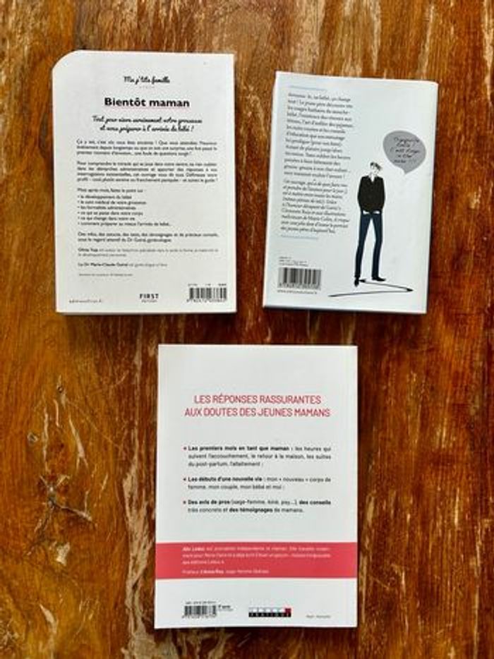 Lot livres jeunes parents l’après accouchement , bientôt maman et abécédaire d’un jeune père - photo numéro 2