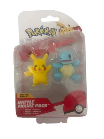 Figurines Pokémon Battle Figure Pack Pikachu et Carapuce Jazwares neuf