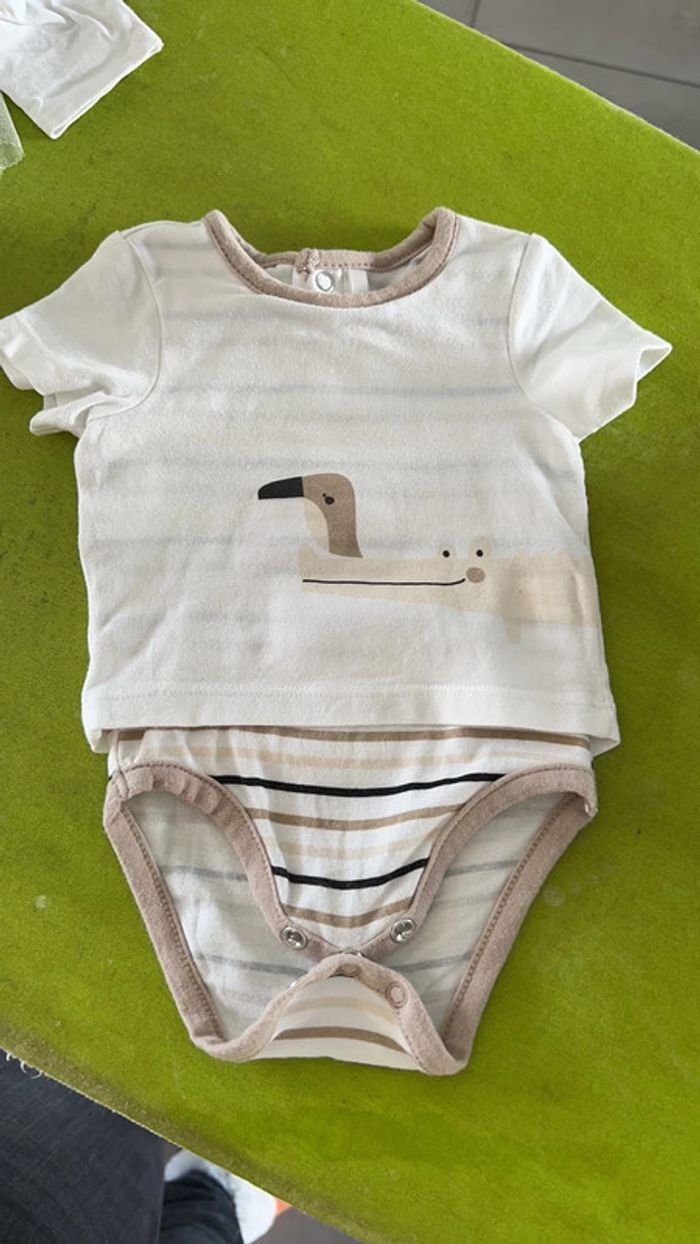 Body avec T-shirt Orchestra 1 mois