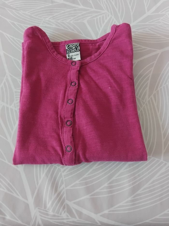 T shirt manches longues fille 6 ans tao - photo numéro 10
