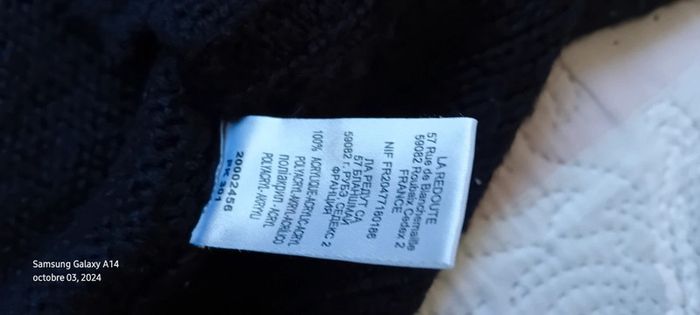 Robe pull col en V noire fille 10 ans la redoute - photo numéro 17