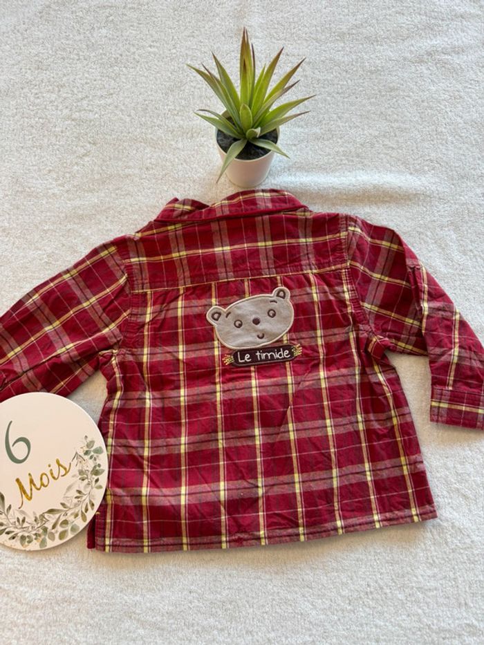 Chemise manches longues à carreaux - photo numéro 3