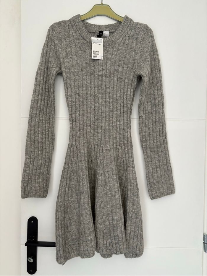 Robe en maille côtelé