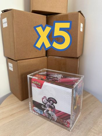 Lot de 5 protections acryliques aimantées pour coffret Pokémon Display