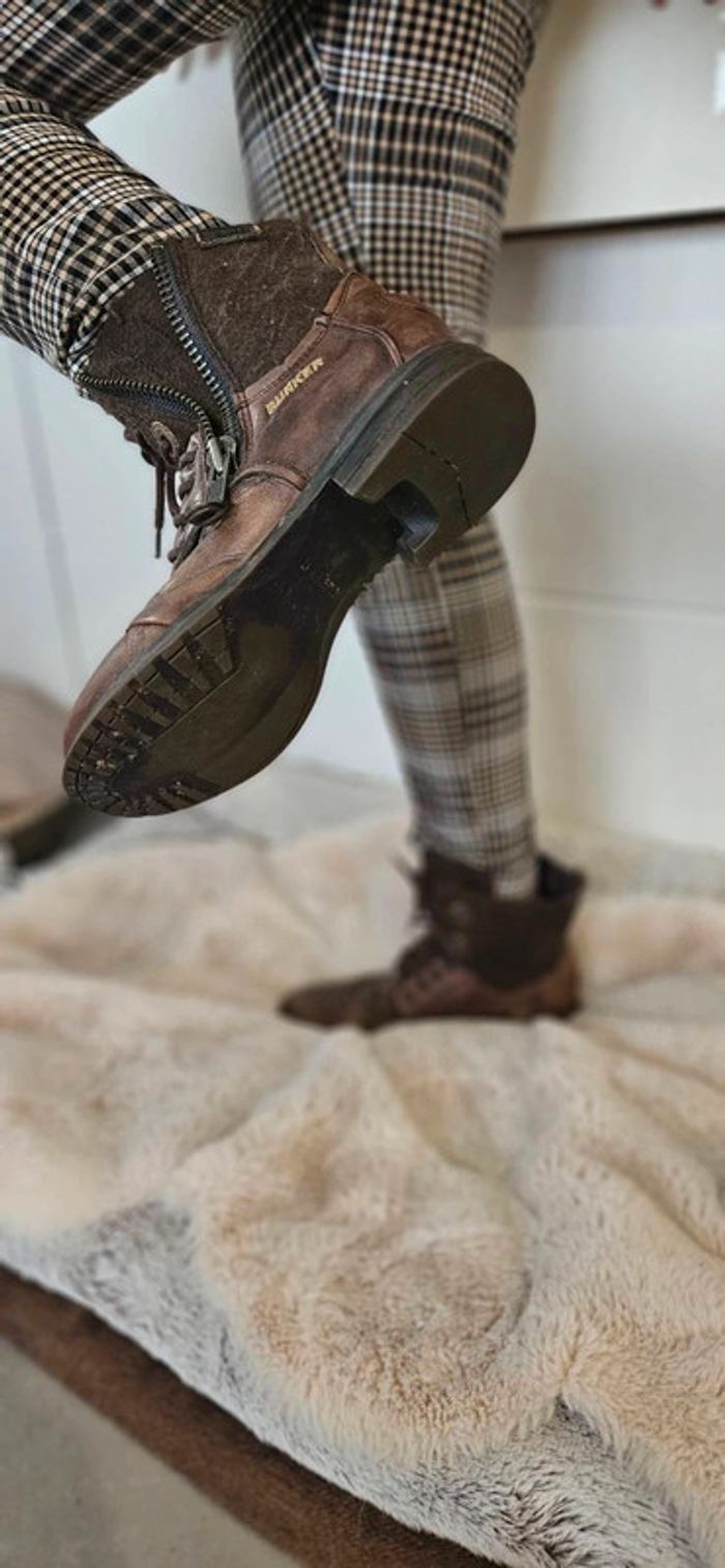 Chaussures cuir Bunker marron 40 - photo numéro 6