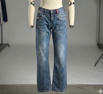 Jean Rivaldi denim bleu style vintage 