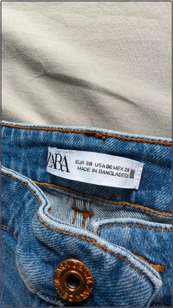 Jean Zara taille 38 femme bleu skinny - photo numéro 3