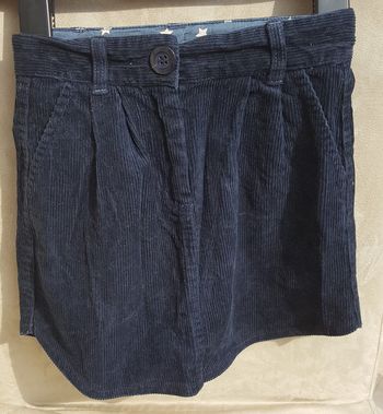 Jupe velour bleue marine Kookai 5 ans