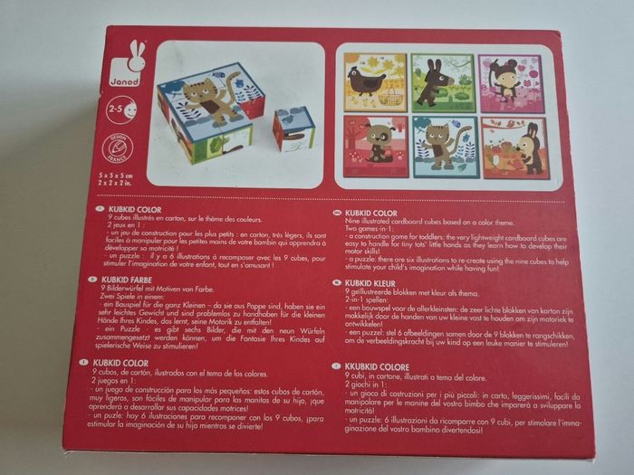 Puzzle Janod 9 cubes à assembler - photo numéro 2