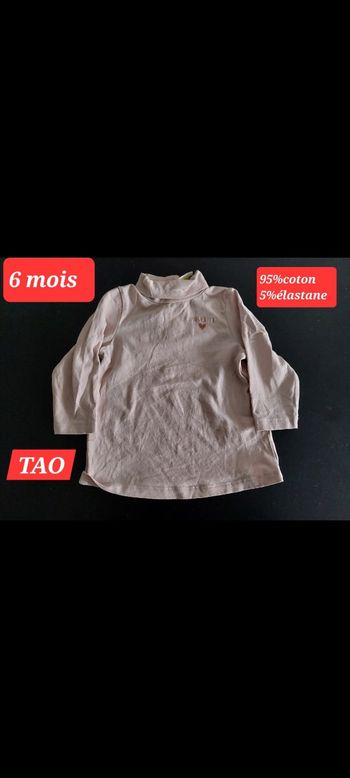 Sous pull TAO écrit parfaite fille 6mois 