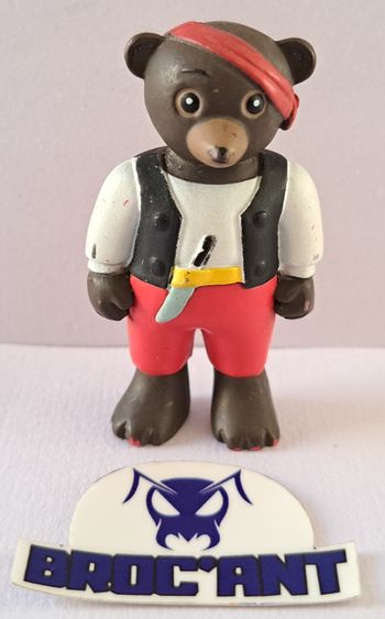 Figurine Petit Ours Brun pirate Bayard