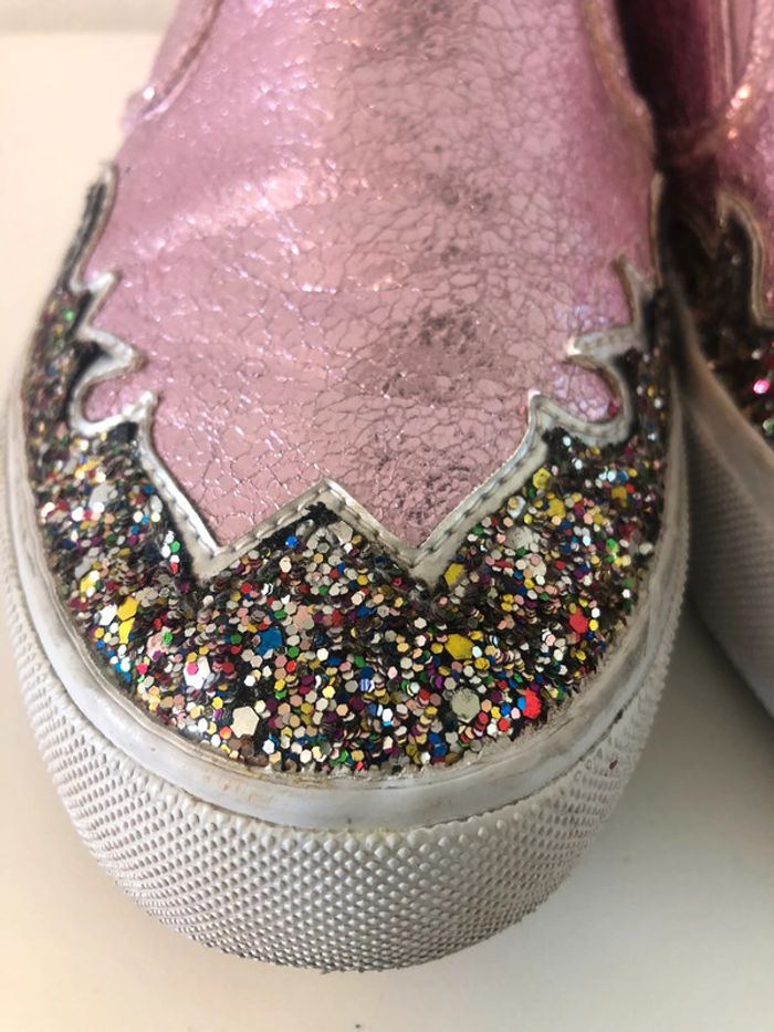Sneakers roses pailletées - photo numéro 4