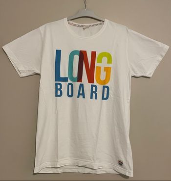 T-shirt blanc LongBoard – Taille M