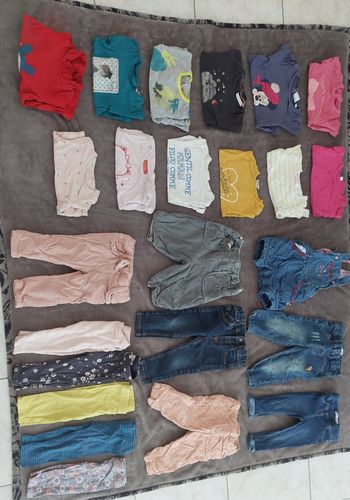 Lot vêtements fille printemps automne 12 mois