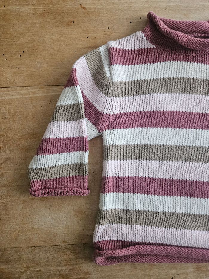 Pull coton rose 9 mois - photo numéro 4