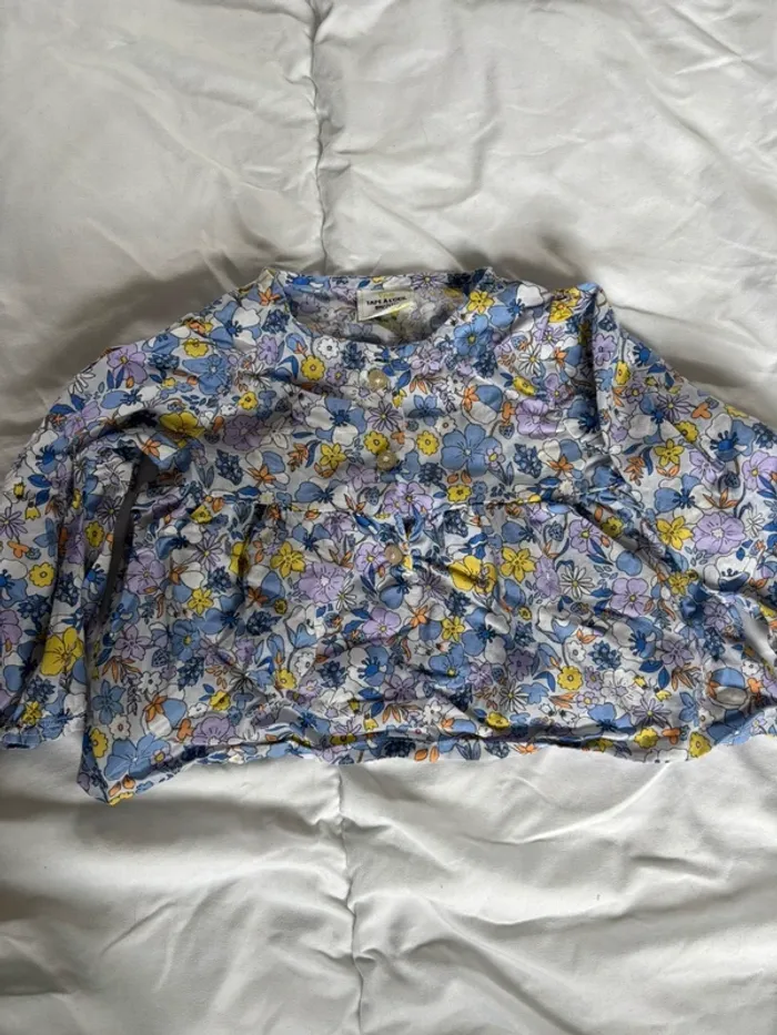 Blouse à fleurs