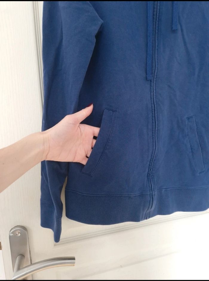 Gilet à fermeture éclair avec capuche bleu homme Jules taille S/36 - photo numéro 5