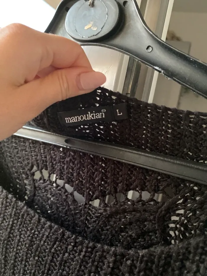 Pull maille noir Manoukian 40 - photo numéro 4