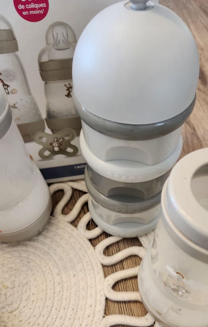 Gros lot de Biberons bébé Mam Gris Beige - photo numéro 10