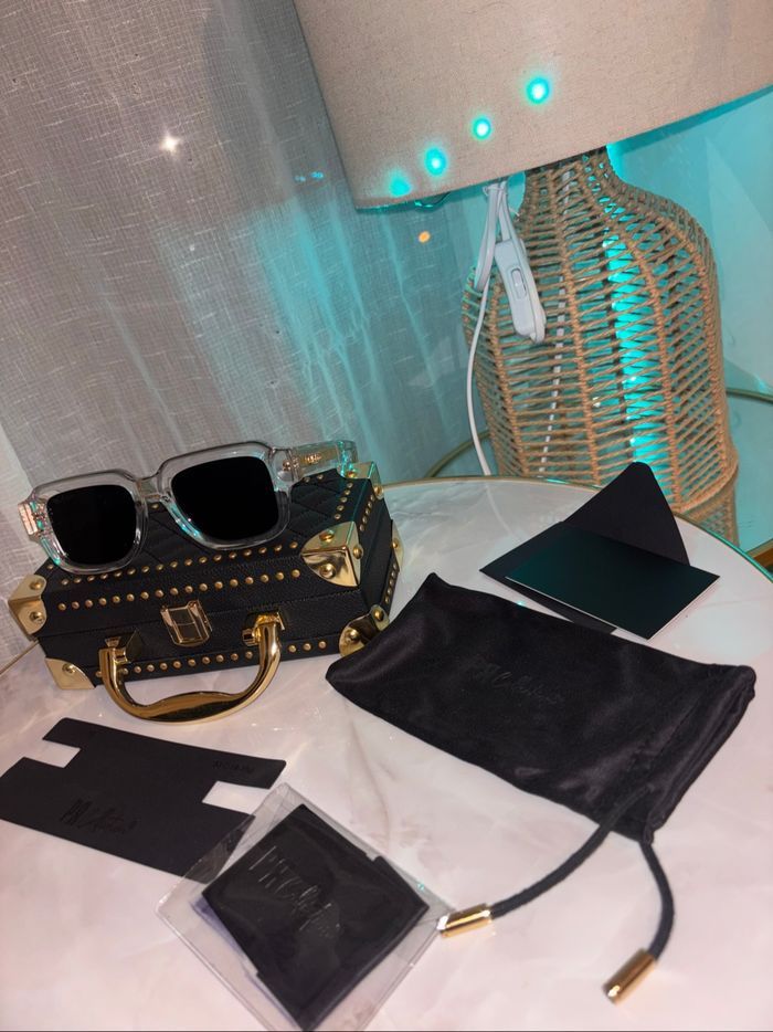 Lunettes de soleil Pr Collection – pr Tyo xii – transparent/or - photo numéro 6