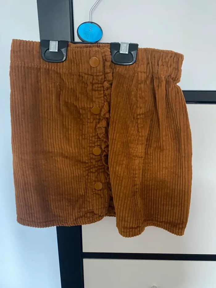 Jupe marron velours