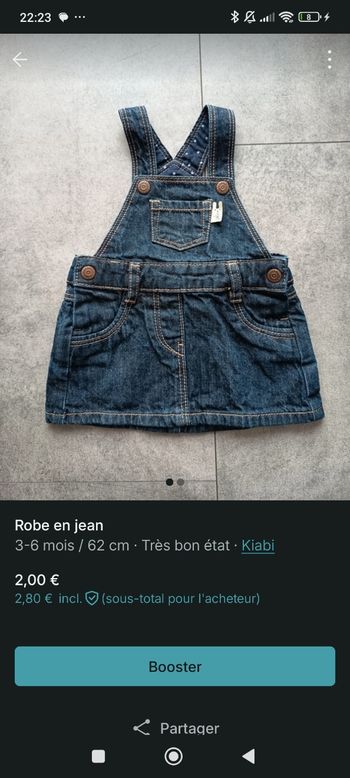 Robe en jean 