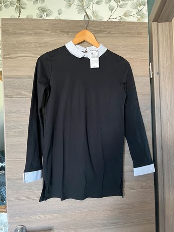 T-shirt trompe l'œil neuf avec étiquette XS coton