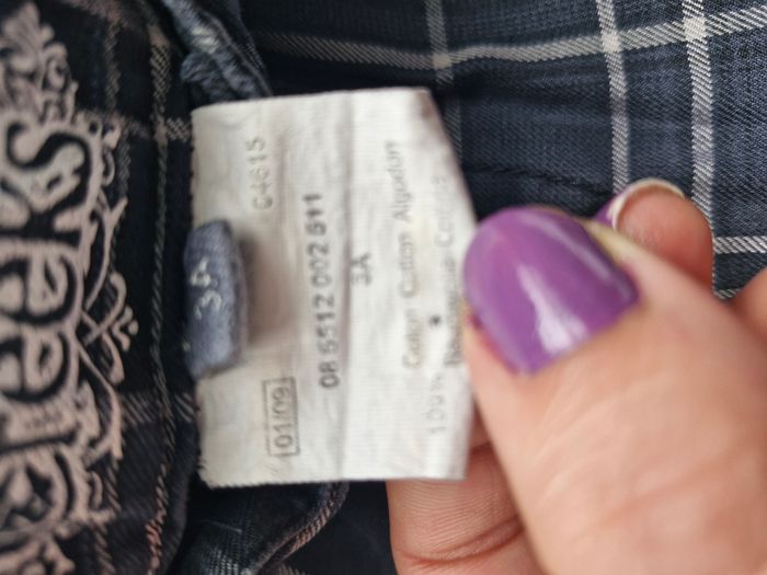 Short cargo 3 ans Creeks Bleu marine à carreaux blancs - photo numéro 4