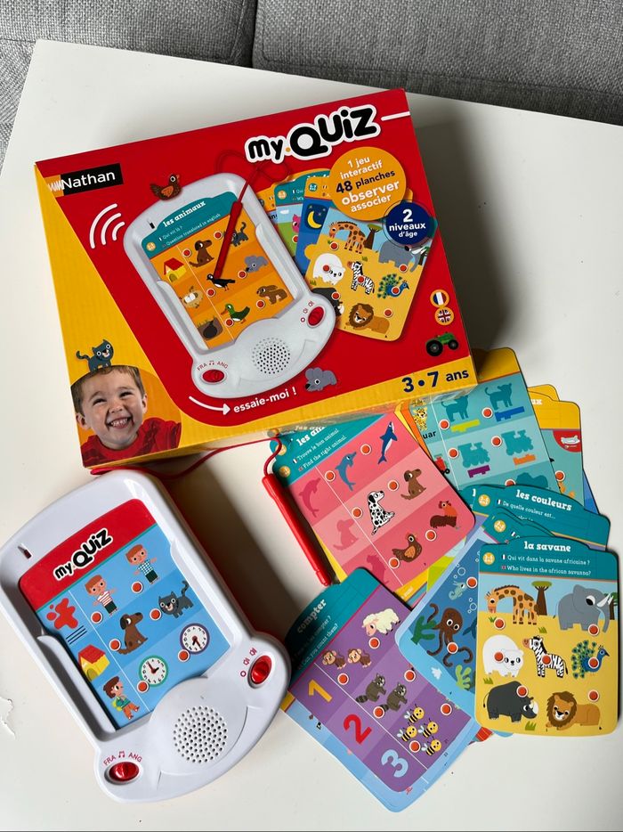 Jeu MyQuiz Nathan 3/7 ans console interactive